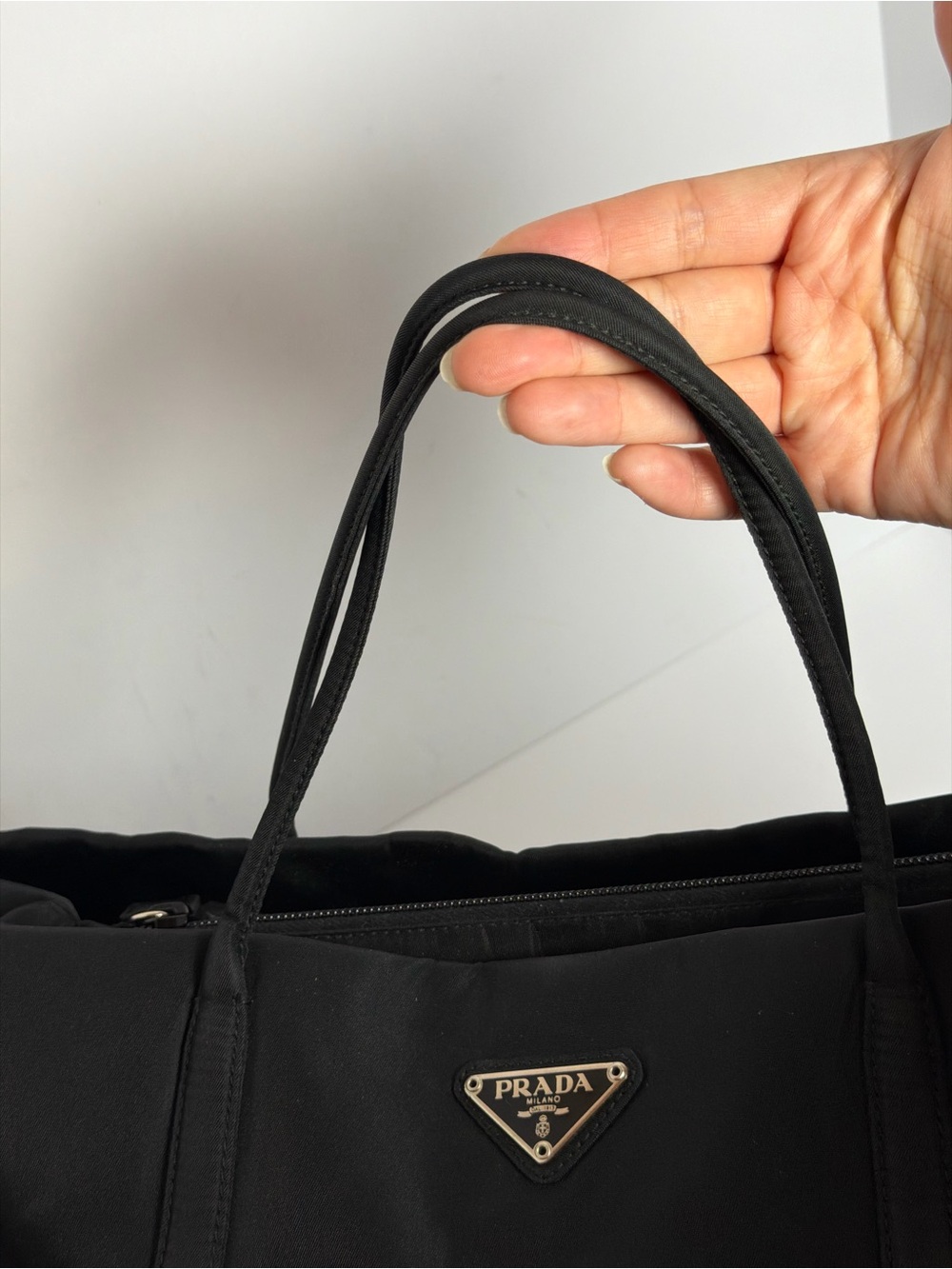 Prada Tessuto Black Nylon Tote Bag - Picture 7 of 16